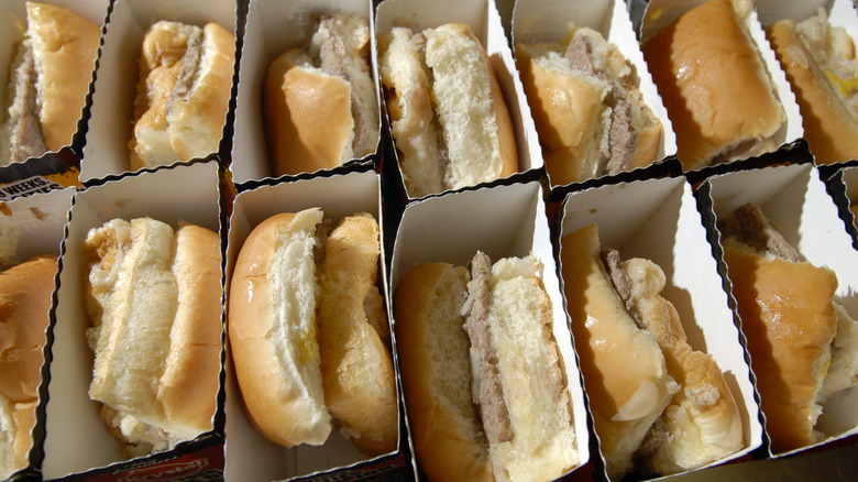 box of krystal burger sliders