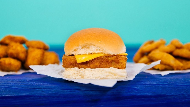 White Castle fish slider