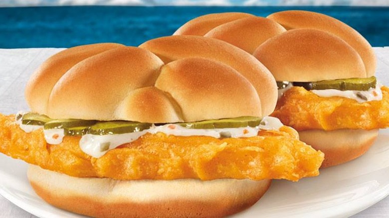 Long John Silver's fish sandwiches