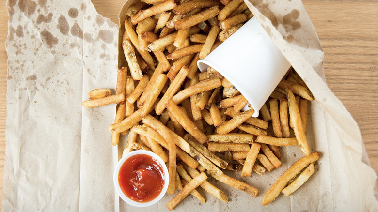 Five Guys fries with ketchup