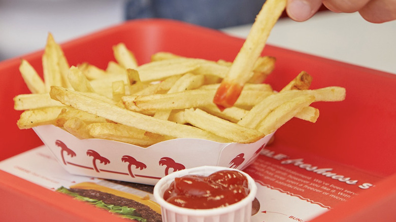 In-N-Out Burger fries and ketchup