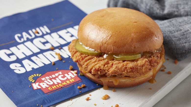 Krispy Krunchy fried chicken sandwich