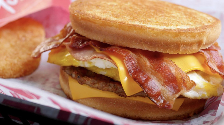 Jack in the Box breakfast sandwich