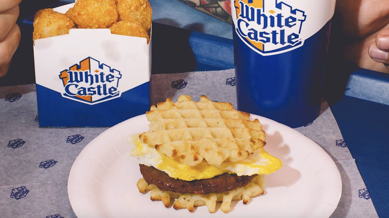 White Castle breakfast waffle