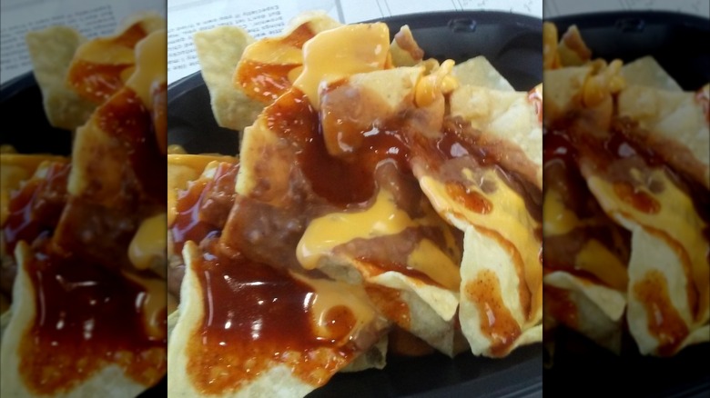 Serving of nachos at Taco Bell