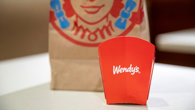 Wendy's bag and fry box