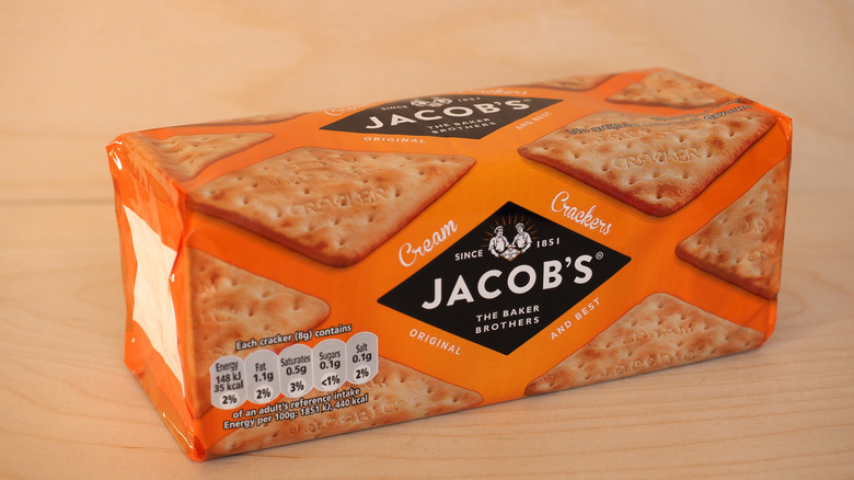 Package of Jacob's cream crackers