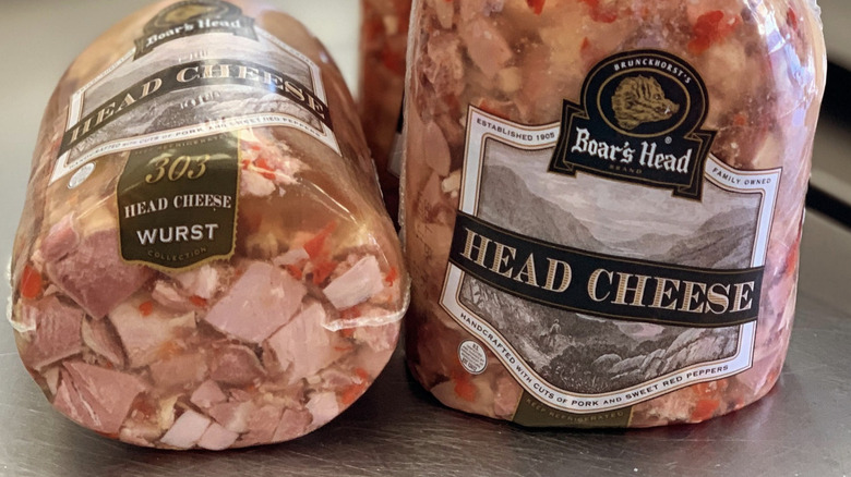 Head cheese in packaging