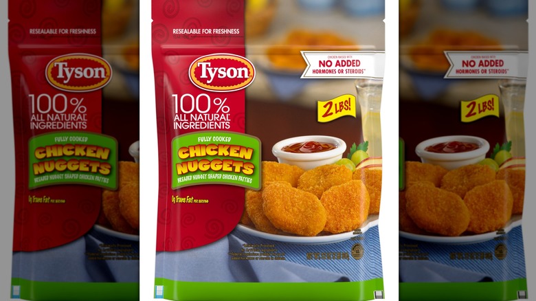 Tyson Fully Cooked Frozen Chicken Nuggets package