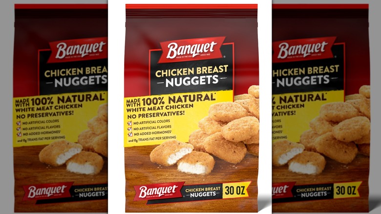 Banquet Chicken Breast Nuggets package