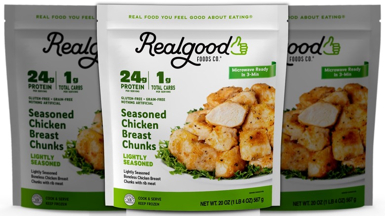 Realgood Foods Co. Lightly Seasoned Chicken Breast Nuggets package