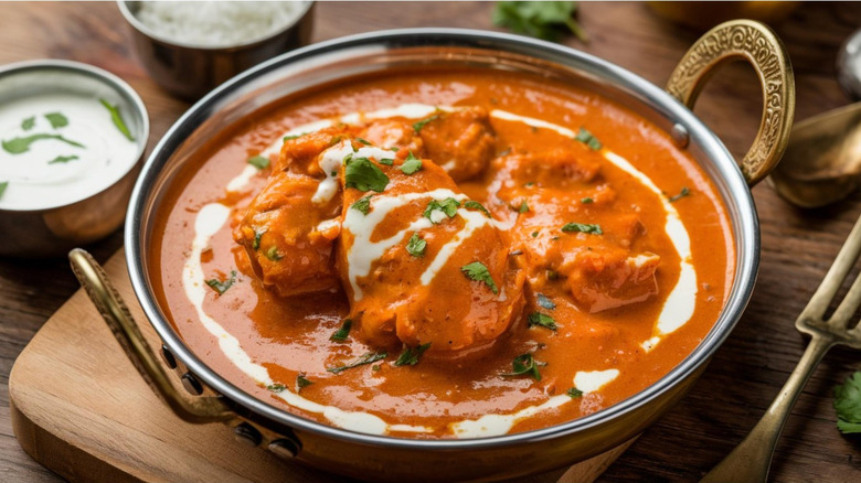 Bowl of butter chicken curry