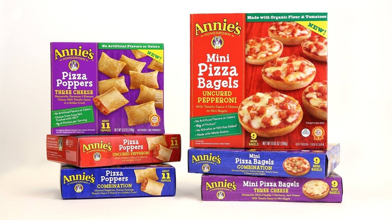 Annie's frozen pizza items