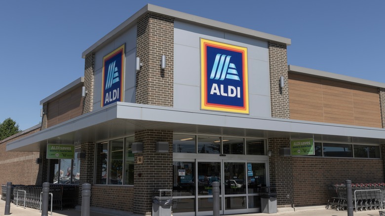 exterior of Aldi store