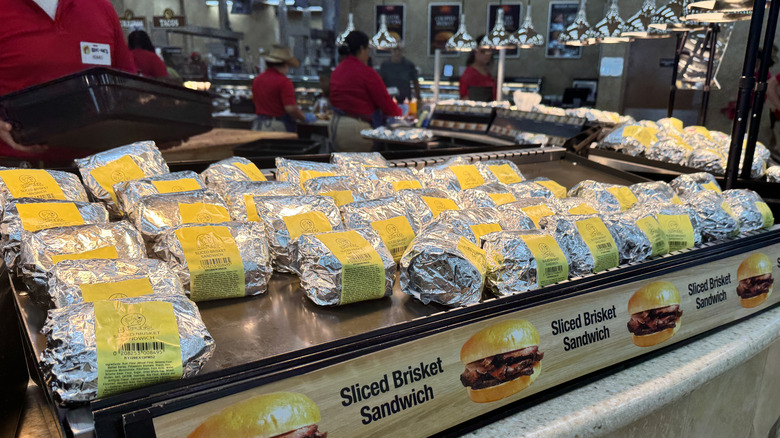 Brisket sandwiches at Buc-ee's