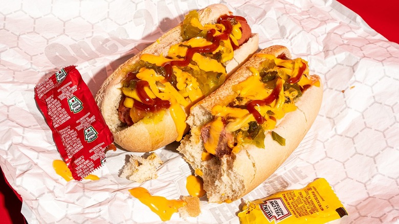 Sheetz hot dogs and condiments