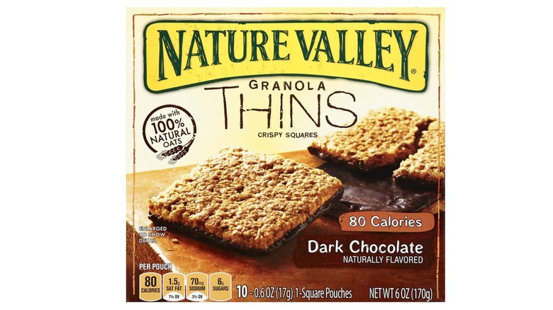 Nature Valley Dark Chocolate Granola Thin Bar box