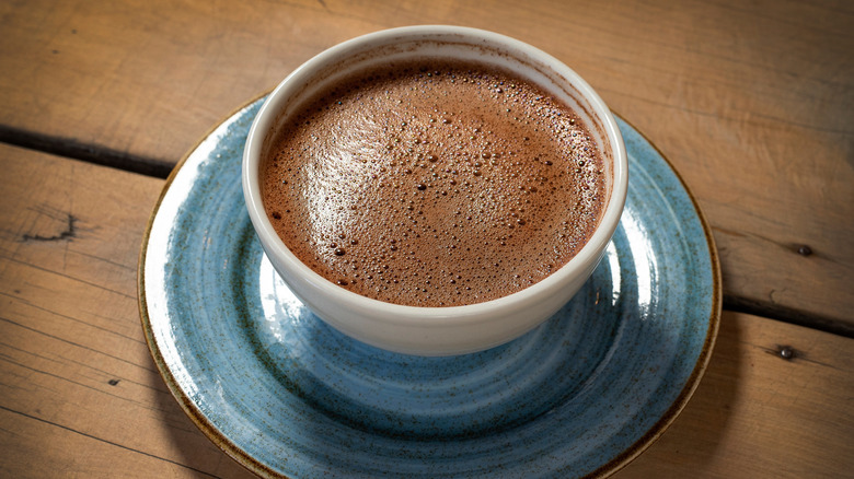 Cup of Colombian hot chocolate