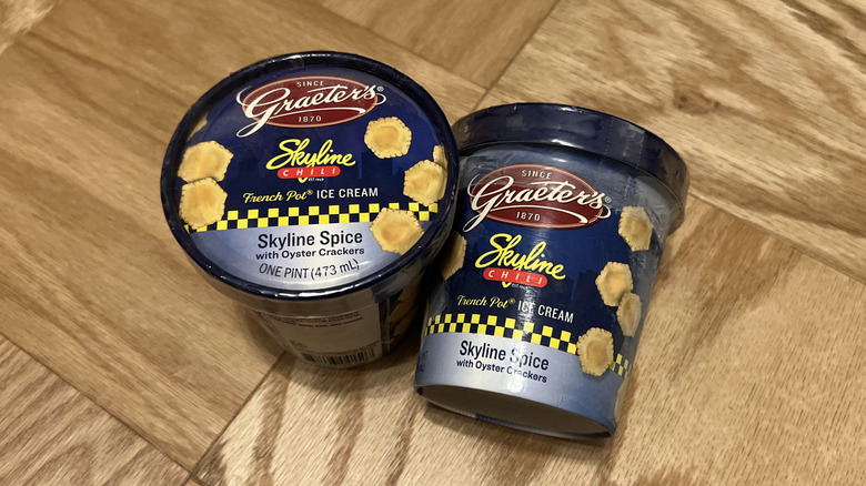 two pints of Graeter's Skyline Spice Ice Cream