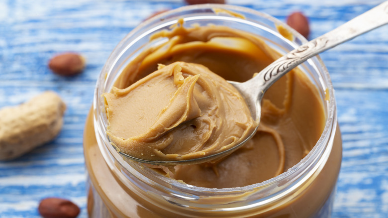 Peanut butter in jar