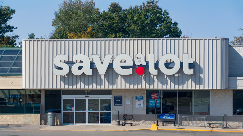 Front view of a local grocery store called Save A Lot