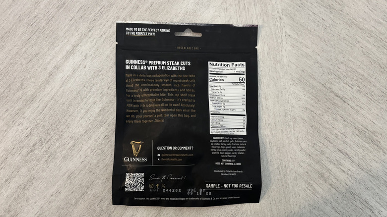 Back of the original jerky