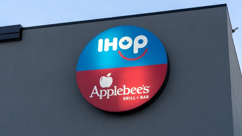 Sign for a combo IHOP-Applebee's locations