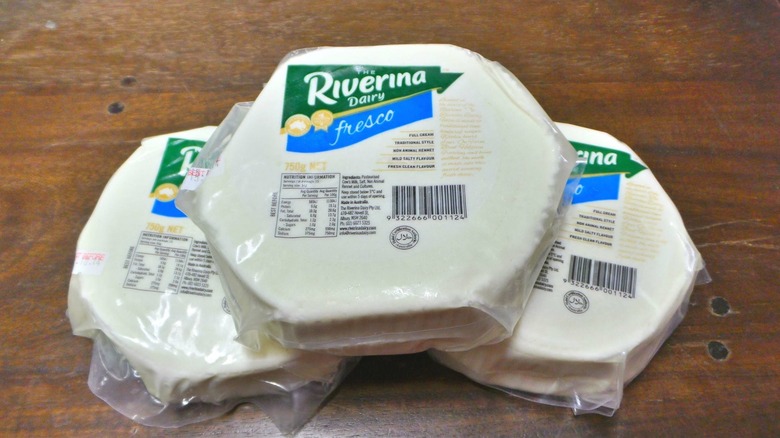 three packages of queso fresco