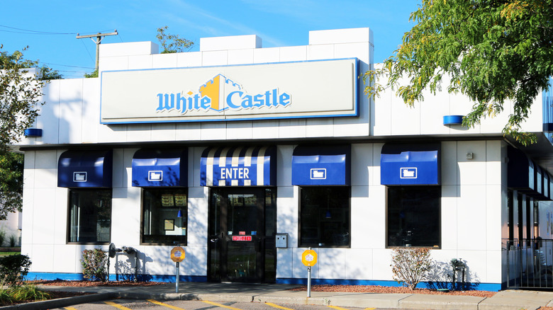 The facade of a White Castle restaurant