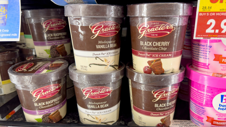 Pints of Graeter's ice cream.