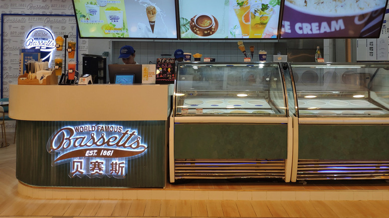 A Bassetts Ice Cream store that's located in China.