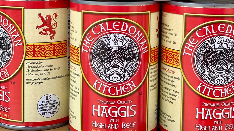 Cans of haggis