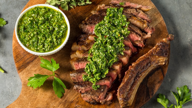 steak with chimichurri