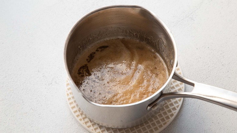 brown sugar mixture in a pan