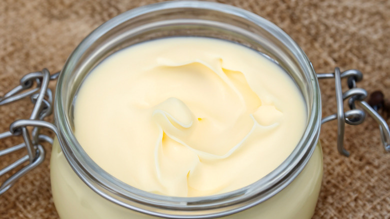 beef tallow in jar