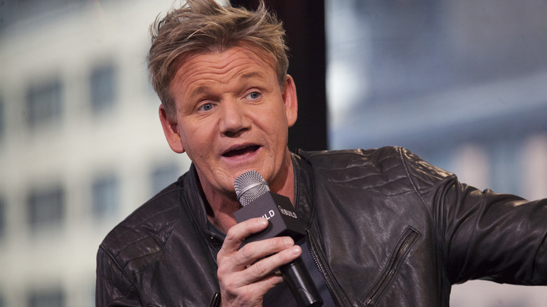 Gordon Ramsay with microphone