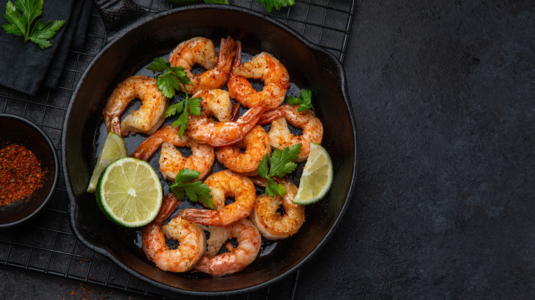 roasted shrimp in bowl