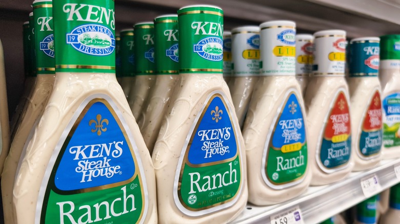 bottles of Ken's ranch dressing