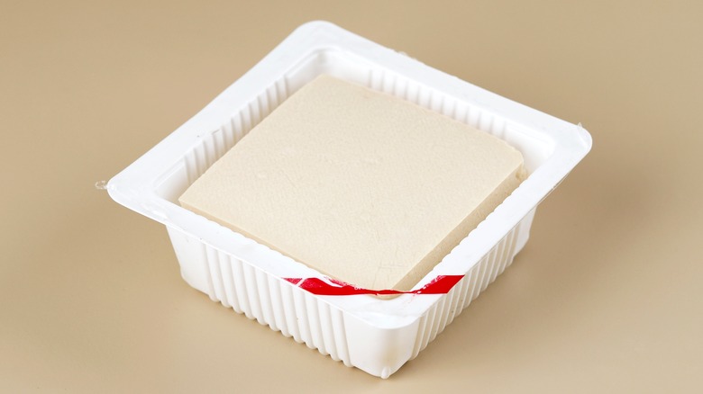 tofu in package open