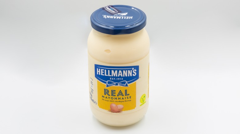 Jar of Hellman's mayonnaise