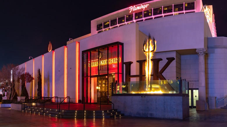 The exterior of Gordon Ramsay's Hell's Kitchen in Las Vegas, Nevada