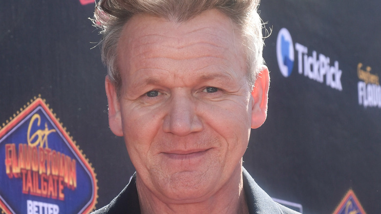 A close-up of Gordon Ramsay at an event