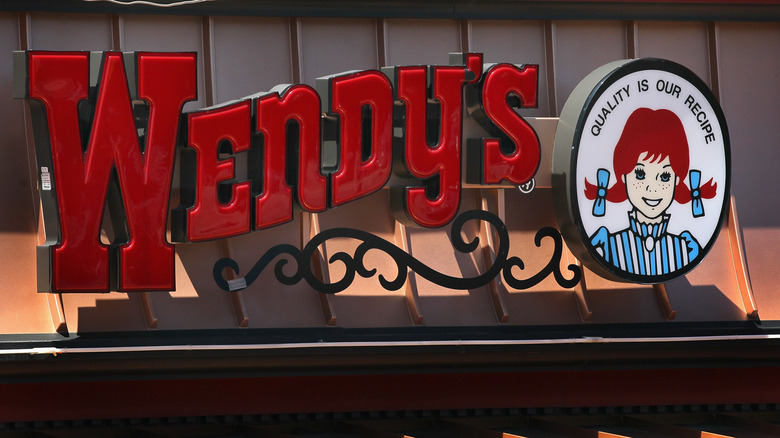 Old logo of Wendy's restaurants