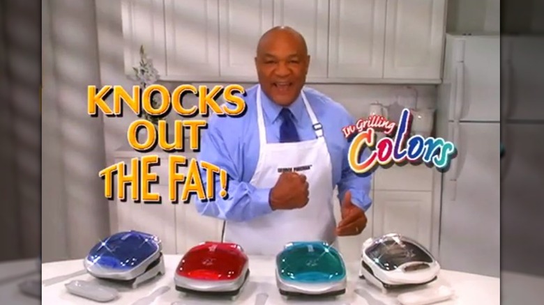 George Foreman sells his grills on TV