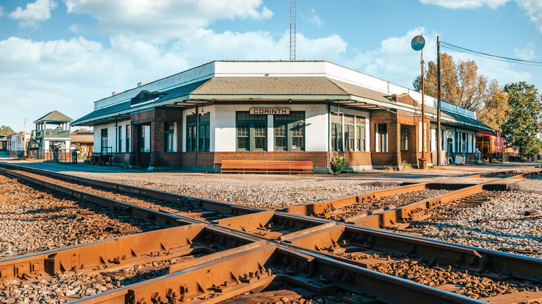 Railtracks in Cornith, Mississippi