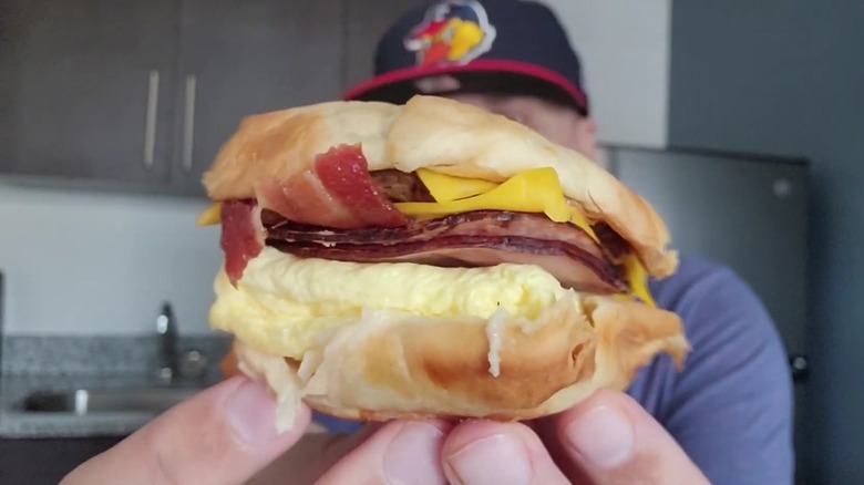 Burger King's fully loaded Croissan'wich with egg