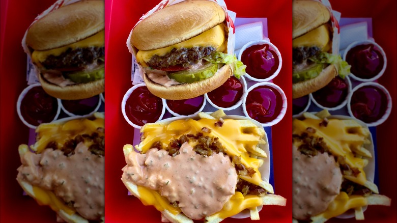 In-N-Out Animal Style burger and fries