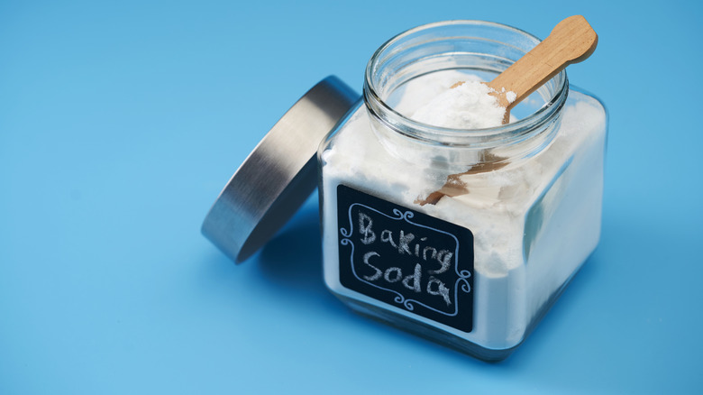 Baking soda in a jar