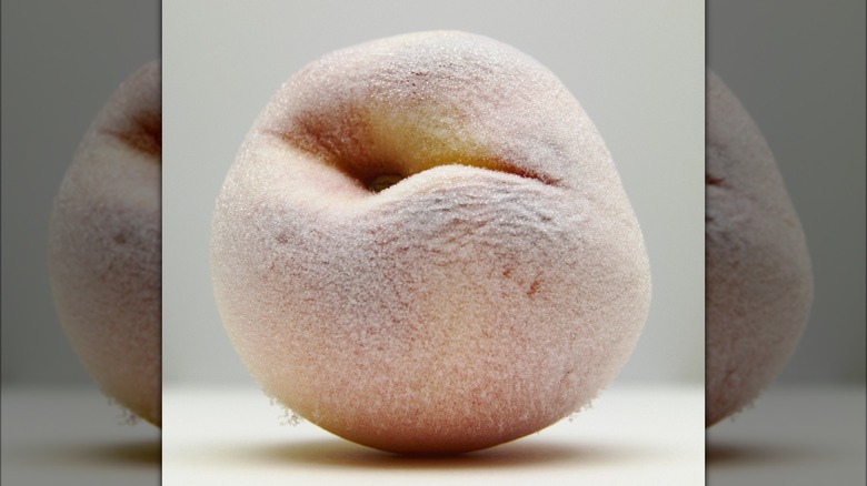 Frozen whole peach