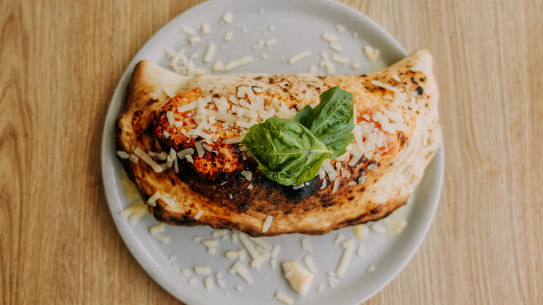 Traditional calzone Napoletana